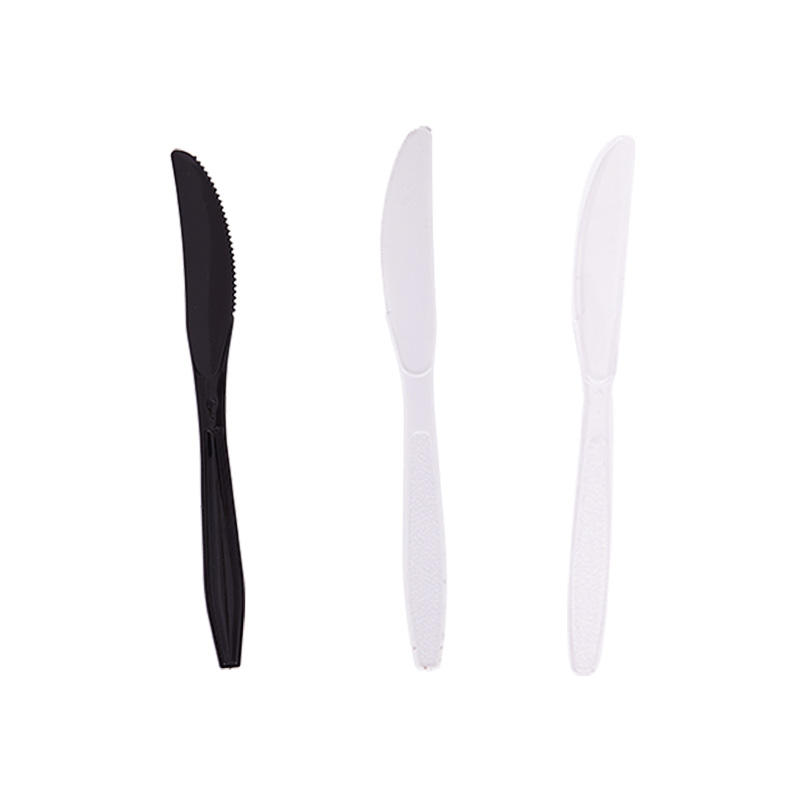Cutlery-Knife-black/white/clear